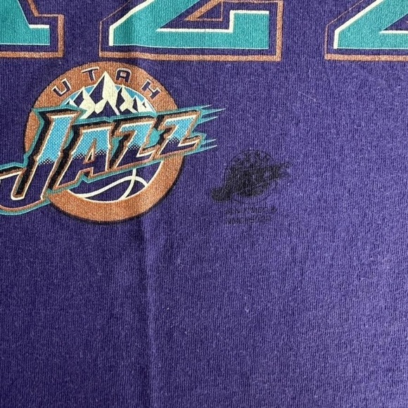 Vintage Utah Jazz Shirt Mens XL NBA Basketball Champions Western Finals 90s - Picture 3 of 8